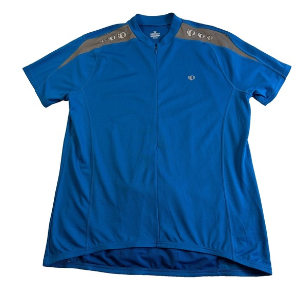 Pearl Izumi Mens 1/2 Zip Cycling Jersey Blue Size 2XL 3 Rear Pockets - Picture 3 of 7
